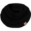 Knit Factory - Jamie Sciarpa ad Anello - Black - One Size