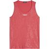 FREDDY - Canotta in Jersey Leggero Stampa Paisley in Tono all Over,