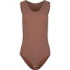 Evoni Body da donna, disponibile in diversi colori e taglie, con scollo rotondo, spalline larghe, chiusura con gancetto, ottima vestibilità e stile sportivo