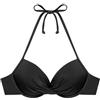 YAMAMAY - Bikini Parte Alta, Push-up con Ferretto, Donna, Essentials, Nero, monocromo