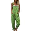 Generico Salopette Donna Intera Estiva Tuta Lunga Elegante Boho Chic Stampa Fiori Pantaloni Gamba Larga Ample con Tasche Bretelle Regolabili Comoda Baggy Curvy Mare Spiaggia Vacanza