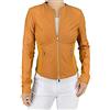 JOPHY & CO. Giacca Corta Donna Vera Pelle Moto Vintage con Tasche e Cerniere (cod. 207939 & 207968)