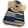 Lucchetti Socks Milano Scatolina Idea Regalo 6 Paia Calze Fantasia Uomo Lunghe Made in Italy Colorate Invernali Pois Righe Confortevoli (Taglia unica, Set Latino)