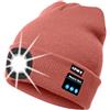 ATNKE Berretto Bluetooth con LED Illuminato, USB Ricaricabile Wireless Musicale Cappello Corsa Ultra Bright 4 LED Impermeabile Lampada per Sci Escursionismo Campeggio Ciclismo