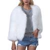 LJHH Giacca in Pelliccia Sintetica Donna Corto Cappotto Invernale Finta Pelo Giubbotto A Maniche Lunghe Soffice Giacche Donna Eleganti Pelliccia Sintetica Giubbino Cappottino Donna Corto gilet in pelliccia