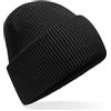 Hatstar Caldo berretto da donna | berretto invernale da uomo a maglia grossa | berretto di lana | unisex per uomo e donna | morbido e spesso, Nero , Taglia unica