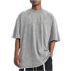 WAZHAKU T-shirt uomo oversize a manica corta tinta unita girocollo ampia Basic Vintage Clothes Gym T-shirt casual uomo oversize fit top estivo, M