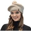 Vivisence Berretto Elegante Femminile con Pom Pom 7074