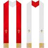 Generic Stole del clero da uomo | con nappa su entrambi i lati tradizionali forniture chiese | Stole per sciarpa del clero della chiesa, per matrimoni, battesimi, cerimonie e cresime, e bianco., Refer