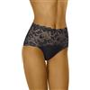 Wolbar Mutande con Pizzo per Donna WB414, Nero,XL