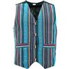 LOUDelephant Gilet in Tela di Cotone con Chiusura a Bottone e Tasche Frontali - Gilet Casual a Maniche Corte Fatto a Mano, Fodera Interna in Morbido Cotone, Giacca Casual Senza Maniche, M