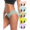 Neione Mutande Mestruali Flusso Abbondante Donna Slip Ciclo Mestruale Bikini Post Parto Pacco da 5 Joyance 4XL Taglie Forti