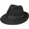 Borsalino Cappello Alessandria Superior Uomo - Made in Italy Fedora da con Fodera, Nastro Grosgrain Autunno Estate Primavera Inverno Estate/Inverno
