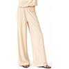 JADEA Completo donna pantalone gamba larga e maglia scollo a barca 4947/4935