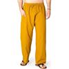 PANASIAM Pantaloni Leggeri in Cotone - Stile Pantaloni da Pescatore Thai | Pantaloni comodi, pantaloni da infilare unisex, vita elasticizzata & coulisse, ideali per smart working, ospedale & yoga