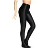 SOFSOT Plus Size 200D lucido Footed Shiny Tights Pilates Yoga Pants Leggings a vita alta