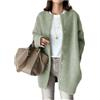 Legou Cappotto da Donna, Giacca con Bottoni, Taglia Larga, Taglia unica