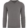 Cashmere Zone - Maglione Uomo Collo a V in 100% Cashmere Lana Pullover in Kashmire Invernale con Manica Lunga (Grigio Medio, 3XL)