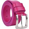 CM Conte Massimo Conte Massimo Cintura Uomo in Vero Cuoio Pezzo Unico, Made in Italy, Fibbia Nickel Free, Accorciabile, Alta 4 cm Con Scatola
