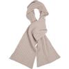 Bo.MA. Sciarpa coste 100% puro cashmere rigenerato donna uomo stola invernale sciarpe raw made italy cachemire pashmina stole accessori abbigliamento regalo invernali nera inverno pesante calda (Beige)