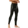 YOOBNG Leggings Attivi in Finta Pelle per Uomini - Pantaloni Stretched Metallizzati Abbigliamento da Club