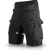 Wespornow Pantaloni Cargo da Uomo con 6 Tasche, Pantaloni da Lavoro MTB, Bermuda Corti, Pantaloni Chino, Stretch, per Escursioni estive e Shorts da Ciclismo
