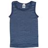 Cosilana - Camicia per bambini, 70% lana 30% seta, Blu marino, 92 cm