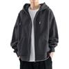 Generic Felpa con cappuccio con cerniera tinta unita Unisex Uomo Donna Felpe con cappuccio Felpa da uomo Felpa da uomo Vestibilità ampia Streetwear per adolescenti Leggera e confortevole Felpe larghe Giacca