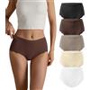 SHARICCA Slip senza cuciture, biancheria intima da donna, a vita alta, comodi, senza cuciture, senza cuciture, mutandine da donna