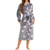 MKLQLS Vestaglia in Flanella con Stampa a Cuore Rosa Autunno inverno per Donna - Accappatoio Lunga e Soffice in Peluche con Scollo a V - Pigiama Caldo e confortevole,Vestaglia Super Morbida