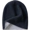 MFXFKOKGAX Berretto Invernale in Puro Cashmere for Uomo E Donna, Doppio Strato, Lavorato A Maglia, con Teschio, Cappelli da Esterno for