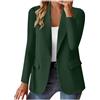 Generic Blazer, giacca da donna a maniche lunghe, elegante, con un bottone, da lavoro, da lavoro, da lavoro, da lavoro, da lavoro, da lavoro, aperto, sottile, tinta unita, casual, da mezza stagione