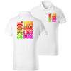 lepni.me Polo per Bambini Personalizzata con Foto, Logo o Testo - Polo classica con Bottoni, Maglia uniforme scolastica per Ragazzi e Ragazze, disponibile anche Senza stampa (9-10 years Bianco Multicolore)