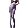 SOFSOT Leggings per allenamento ultra trasparenti Collant lucidi per donne Controllo top alla vita Collant per donne Controllo pancino Tubo per collant lucidi