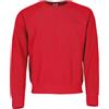 Fruit Of The Loom - Felpa Girocollo Maniche Raglan - Uomo (L) (Rosso)