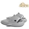 WIWIDANG Shark Swell Chanclas, Sharky Chanclas, Ciabatte Squalo Estive Open Toe Donna Uomo Pantofole da bagno Comode Sandali da Doccia Antiscivolo (Light Gray, 42/43 EU)