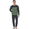 Sergio Tacchini Pigiama da Uomo in Cotone Interlock Art. 30B14 Antracite Melange M