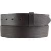 BELTINGER Cintura intercambiabile in pelle bovina pieno fiore con bottoni a pressione 4 cm | cintura con bottoni a pressione per donna e uomo 40mm | cintura in pelle senza fibbia 4cm