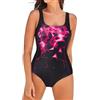LKRSEEF Costume Donna Intero Costume Intero Piscina Donna Pezzo sopra Push Up Marrone Perizoma Mare Costumi Monokini Bagno Contenitivo Modellanti con Volant Acquagym Pantaloncini Sexy Sostegno Seno XL
