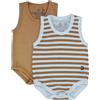 J Bimbi Pack 2 Pezzi Body Neonato Estivo 0-36 Mesi