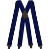 Olata Bretelle da Uomo a X, Senza Metallo, Clip in Plastica, 40 mm | Bretelle a X da 40 mm senza metallo con clip in plastica; regolabili per viaggio, lavoro e uso quotidiano.
