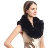 soul young Collo Sciarpa Invernale Calda di finto pelo, Donna Elegnate e Staccabile, Ideale per Outfit(80CM,Nero)