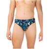 Emporio Armani Men's all Over Logo Low Brief Slip da Bagno Uomo