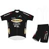 SGCIKER Marco Pantani Pro Team Retro Mercatone Uno maglia da ciclismo set for uomini, manica corta abbigliamento ciclismo bici pantaloncini con bretelle set gel pad