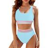 PINTUTU Speed Bikini Set da Donna in Due Pezzi, Costume da Bagno Sportivo da Donna, Bikini da Nuoto, Sport, 2 Pezzi, Bustier per Piscina Costumi da Bagno da Donna Set di Bikini