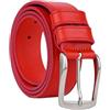 CM Conte Massimo Conte Massimo Cintura Uomo in Vero Cuoio Pezzo Unico, Made in Italy, Fibbia Nickel Free, Accorciabile, Alta 3,5 cm Con Scatola