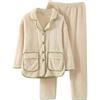 SYDUZAX Pigiama Donna Invernale 2024 Nuovo Offerte 2 Pezzi Pigiama Donna Morbido e Caldo Pigiama di Flanella Spessa Pigiama Comodo con Bottoni e Tasche + Pigiama Pantaloni Pigiama Sherpa Teddy Donna Caldo