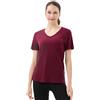Merino Protect 100% Lana Merino Magliette Donne Collo V Maniche Corte Resistenza Odore Strato Base Viaggio Escursionismo Base Layer