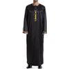 Musuly Caftano Uomo - Abito Musulmano Thobe Djellaba Kami (Nero, L)