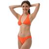 ROCK-IT Apparel I Premium Set Bikini da Donna [Taglie: S - XL] I Set Bikini Sexy (Top + Slip) I Push up Triangolare Originale da Donna I Arancione (Slip S - Top M)